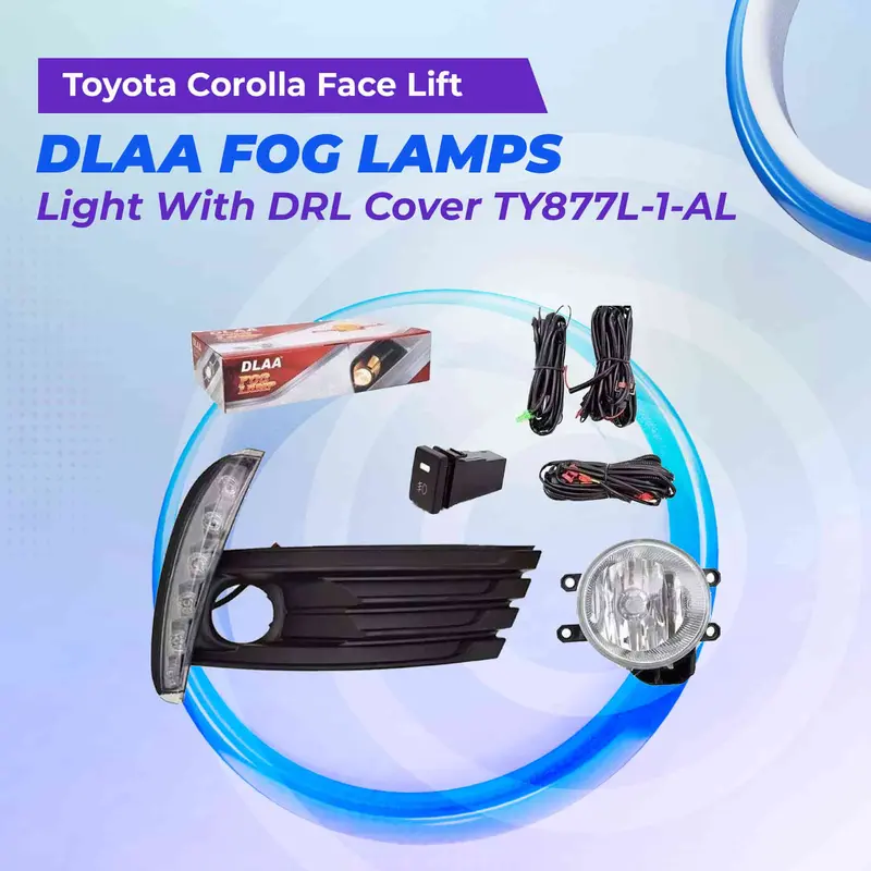 Toyota Corolla Face Lift Dlaa Fog Lamp Light With Drl Cover 2017-2020 - - Ty877l-1-Al - Bumper Light 1