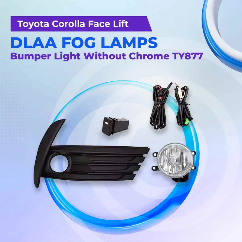 Toyota Corolla Face Lift Dlaa Fog Lamps Bumper Light Without Chrome 2017 - 2021 - Ty877-Al 1