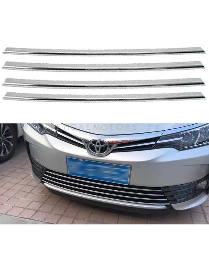 Toyota Corolla Face Lift Lower Grille Chrome Trims 2017 - 2021 - - Ma001101 2