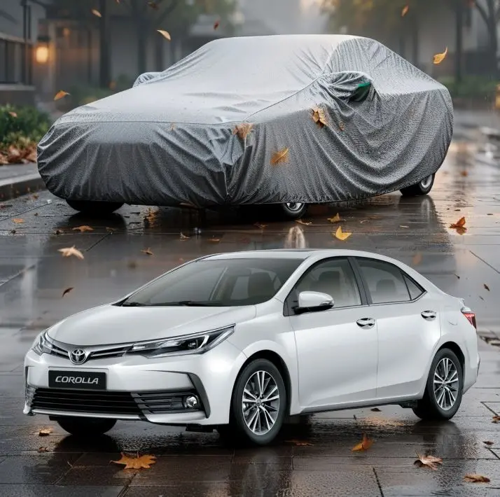 Toyota Corolla Face Lift Maximus Non Woven Top Cover 2017 - 2024 - - Scratchproof And Waterproof - Without Belt 1