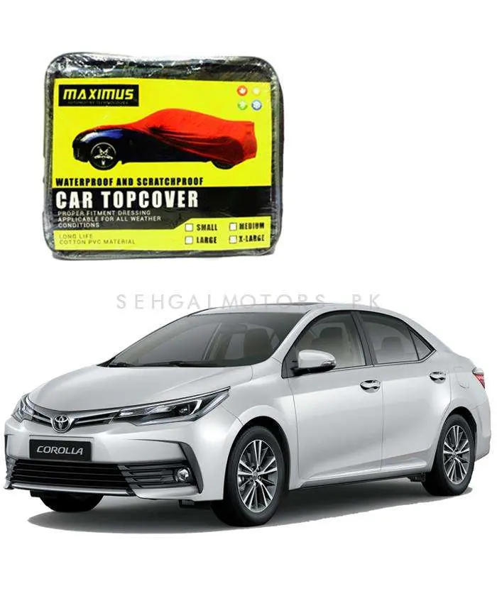 Toyota Corolla Face Lift Maximus Non Woven Top Cover 2017 - 2024 - - Scratchproof And Waterproof - Without Belt 2