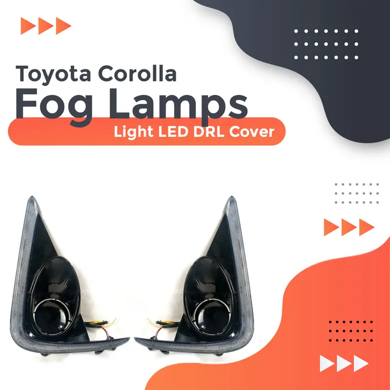 Toyota Corolla Fog Lamps Light Led Drl Cover 2017 - 2024 1