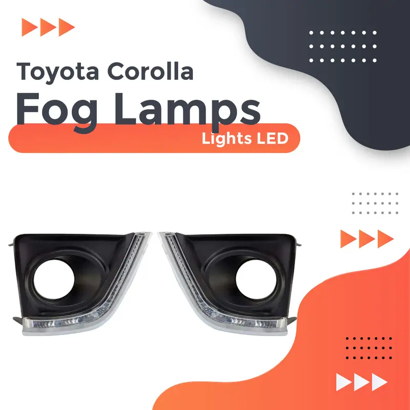 Toyota Corolla Fog Lamps Lights Led Ty662-Al 2014 - 2017 1