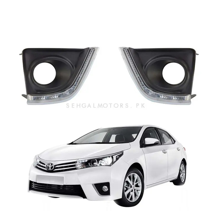 Toyota Corolla Fog Lamps Lights Led Ty662-Al 2014 - 2017 2