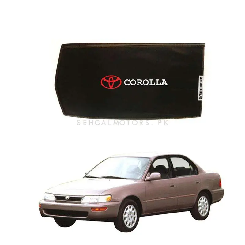 Toyota Corolla Foldable & Flexible Side Sunshade With Logo 1994 - 2004 - Sun Shade | Parda 1