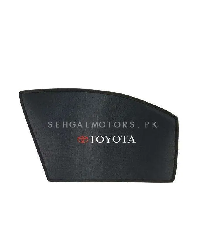 Toyota Corolla Foldable & Flexible  Sunshade With Logo 1987 - 1991 - Side Sun Shade 1