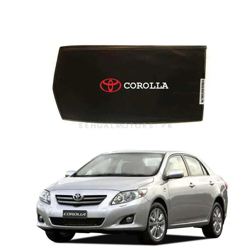 Toyota Corolla Foldable & Flexible Sunshade With Logo 2008 - 2014 - Side Sun Shade 1