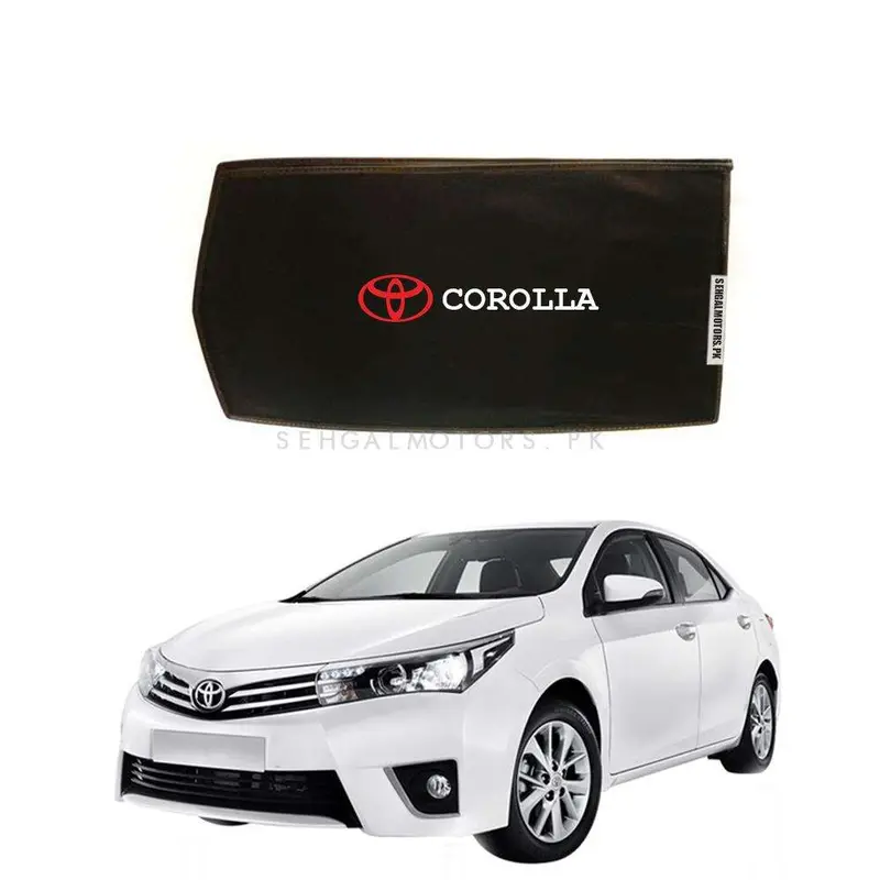 Toyota Corolla Foldable & Flexible Sunshade With Logo 2014 - 2021 - Side Sun Shade 1