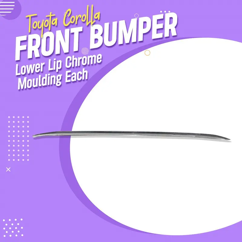 Toyota Corolla Front Bumper Lower Lip Chrome Moulding Each 2017 - 2021 - Cl-17-Bpc-F 1