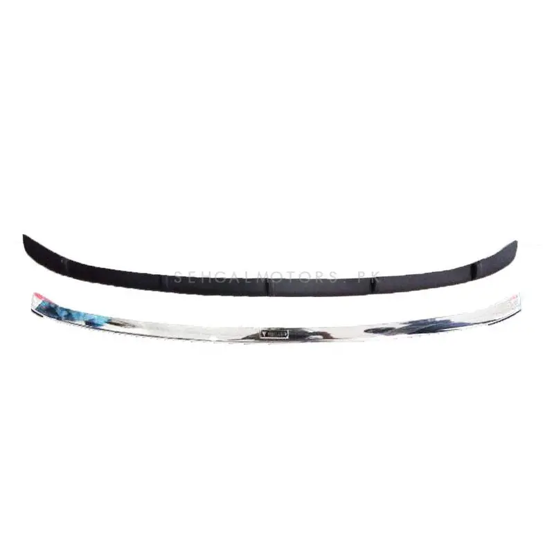 Toyota Corolla Front Bumper Lower Lip Moulding Each 2017 - 2021 - - Black Chrome 2