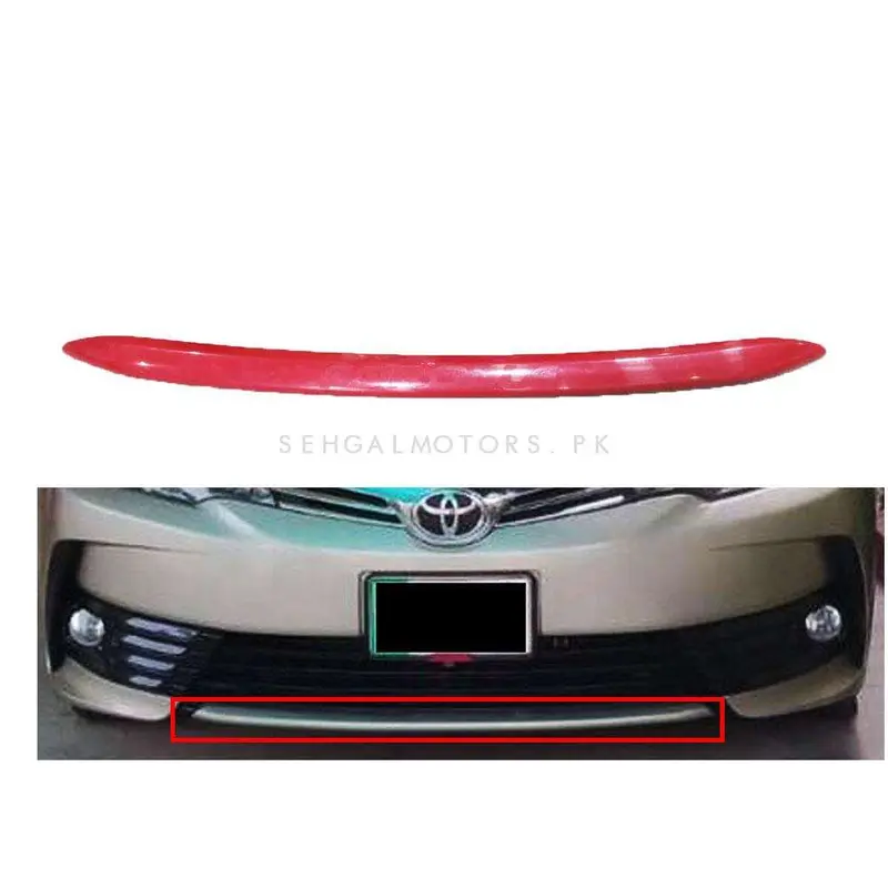 Toyota Corolla Front Bumper Lower Lip Moulding Red Each 2014 - 2017 2