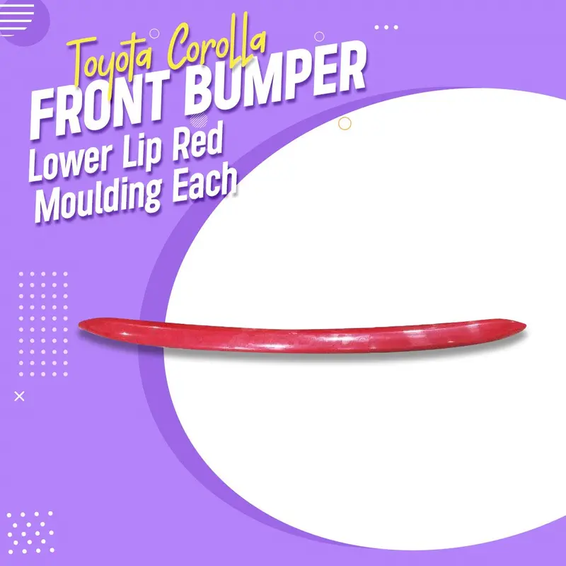 Toyota Corolla Front Bumper Lower Lip Red Moulding 2017 - 2021 1