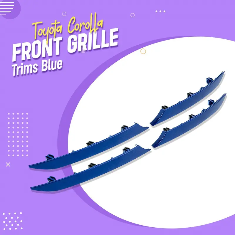 Toyota Corolla Front Grille Trims Blue 2017 - 2021 1