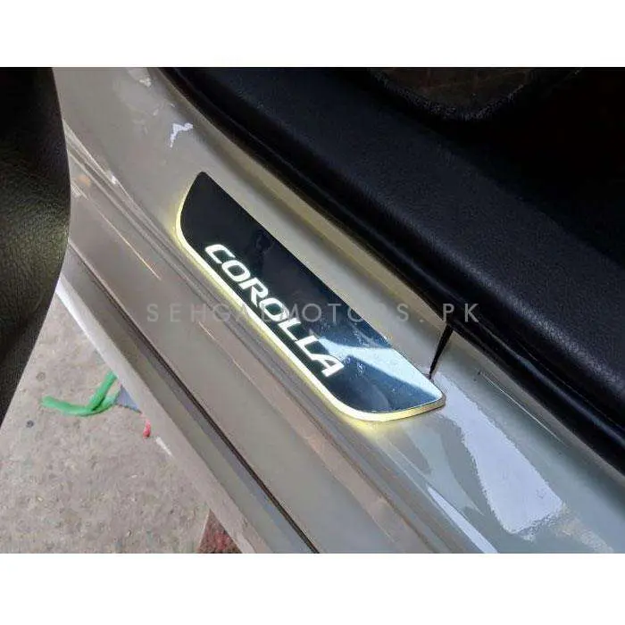 Toyota Corolla Glass Led Sill Plates / Skuff Led Panels - Model 2014-2017 2