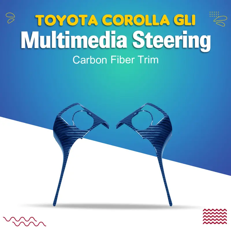 Toyota Corolla Gli Multimedia Steering Carbon Fiber Trim 2008 - 2012 1
