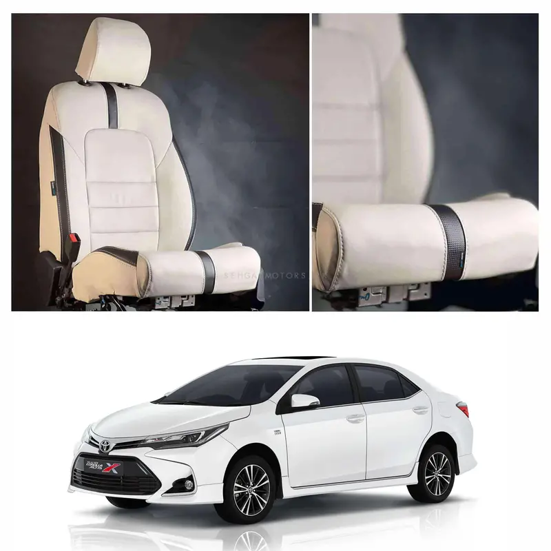 Toyota Corolla Grande Seat Cover Type R Beige 2014 - 2021 1