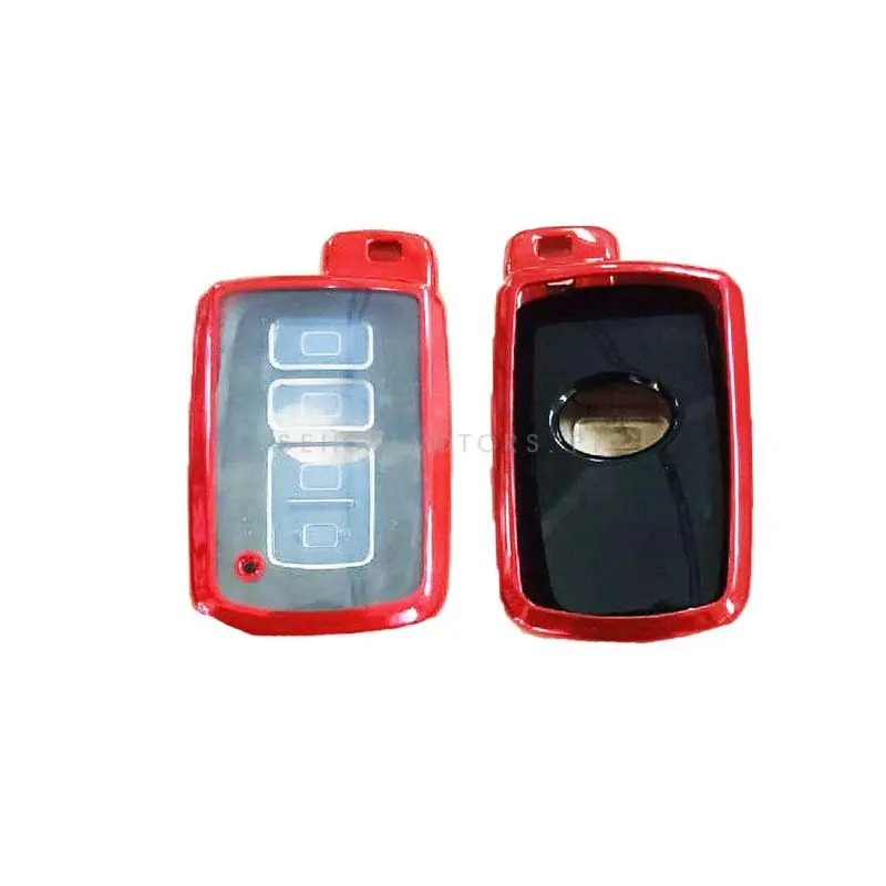 Toyota Corolla Grande Tpu Plastic Protection Key Cover Red 4 Button - Model 2021-2022 2