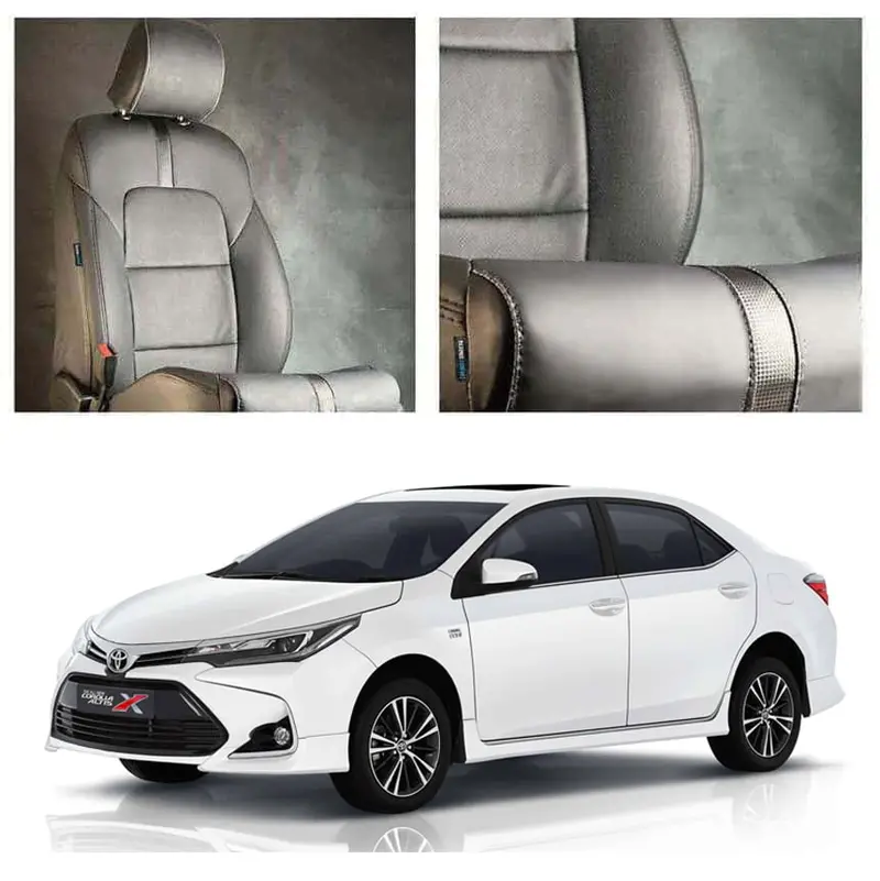 Toyota Corolla Grande Type R Black Black Seat Covers 2016 - 2022 1