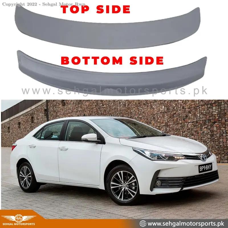 Toyota Corolla Jumbo Trunk Spoiler (Fiber) Model 2017-2021 1