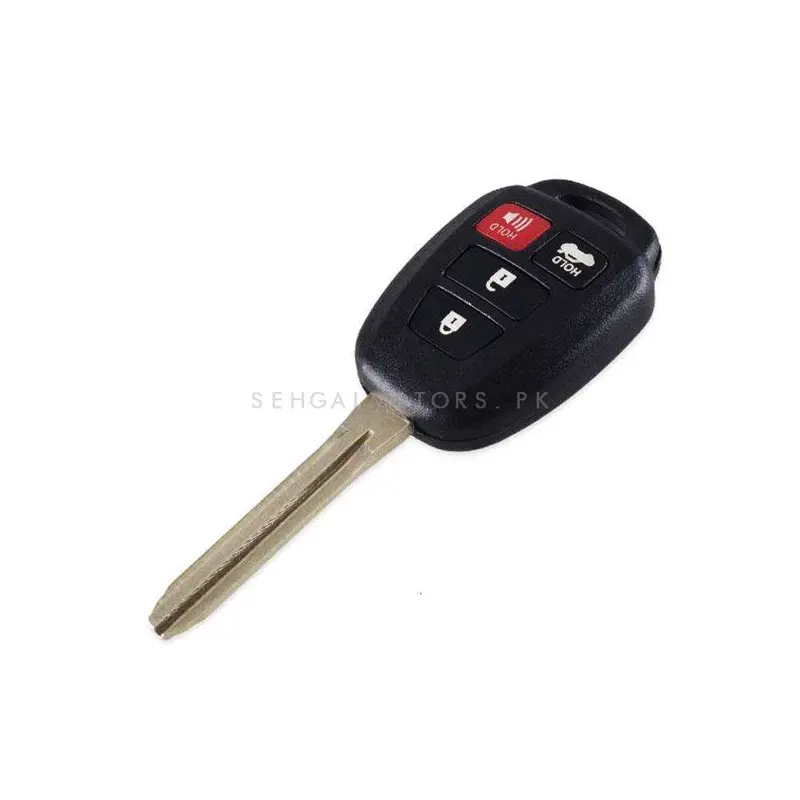 Toyota Corolla Key Shell Case Cover Black 4 Button 2014-2017 - Replacement Casing 2