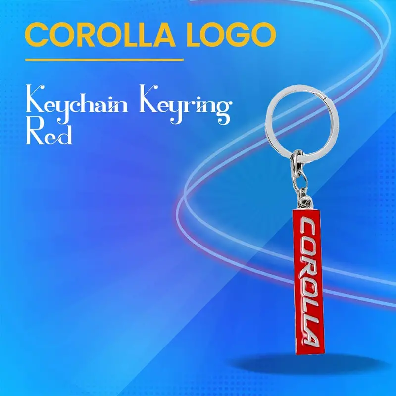 Toyota Corolla Keychain Keyring Red 1