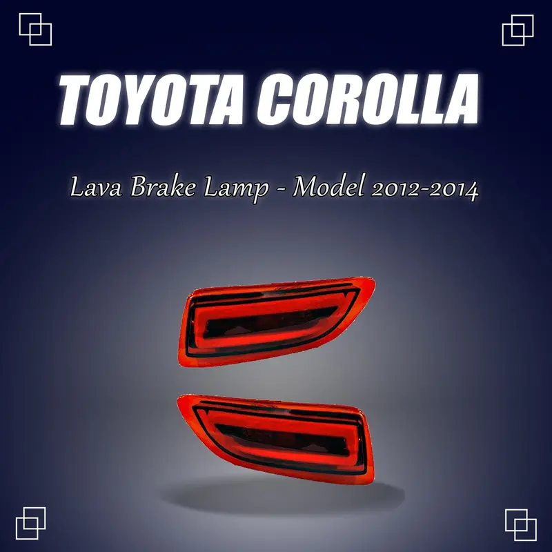 Toyota Corolla Lava Back Bumper Third Brake Lamp (Bl-038) - Rear Bumper Reflector Brake Stop Reverse Light Lamp 2