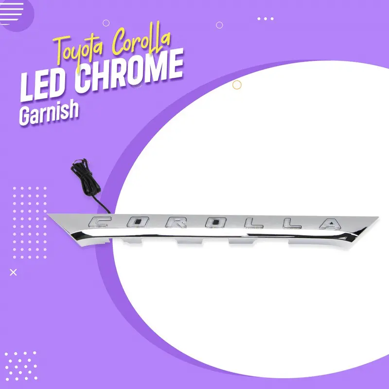 Toyota Corolla Led Chrome Garnish 2017 - 2021 1