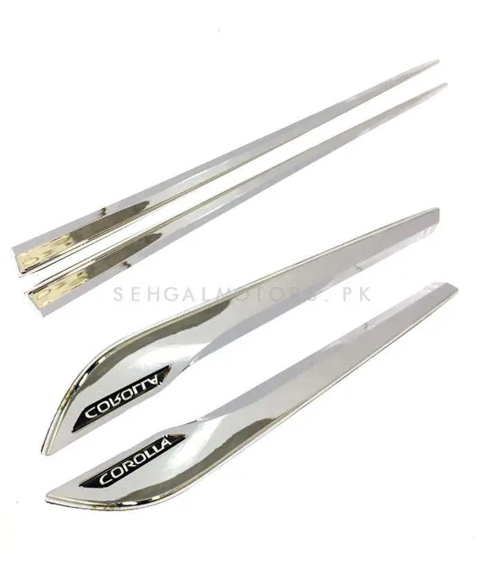 Toyota Corolla Lower Door Chrome Moulding Ma00835/836 2014 - 2017 2