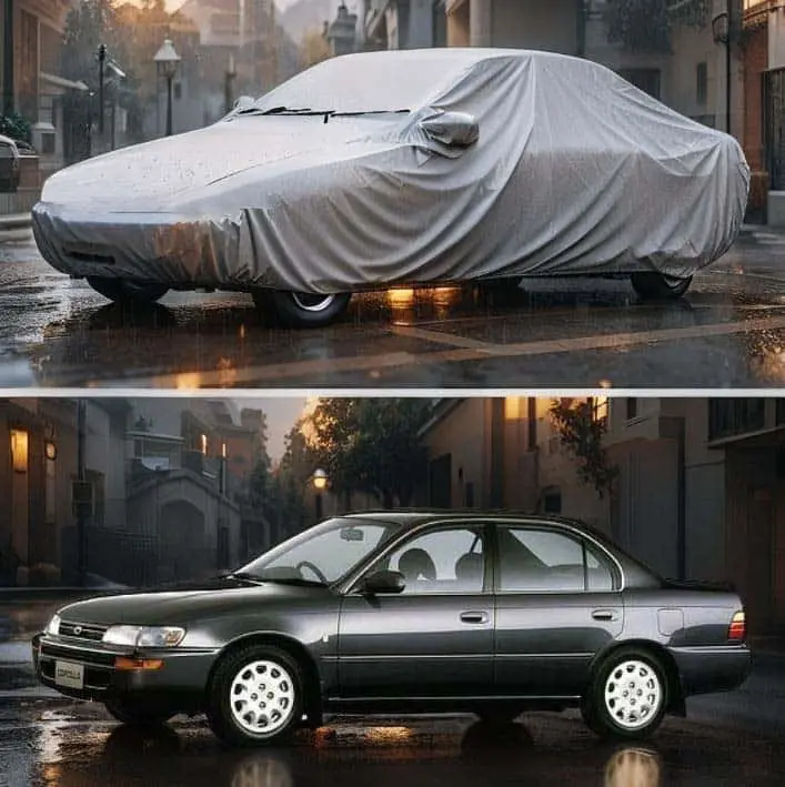 Toyota Corolla Maximus Non Woven Car Top Cover 1991 - 1997 - Scratchproof Waterproof 1