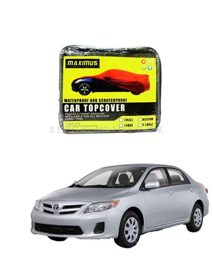 Toyota Corolla Maximus Non Woven Car Top Cover 2012 - 2014 - - Scratchproof And Waterproof - Without Belt 1
