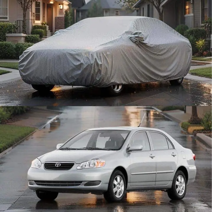 Toyota Corolla Maximus Non Woven Car Top Cover - - Scratchproof And Waterproof - Without Belt 1