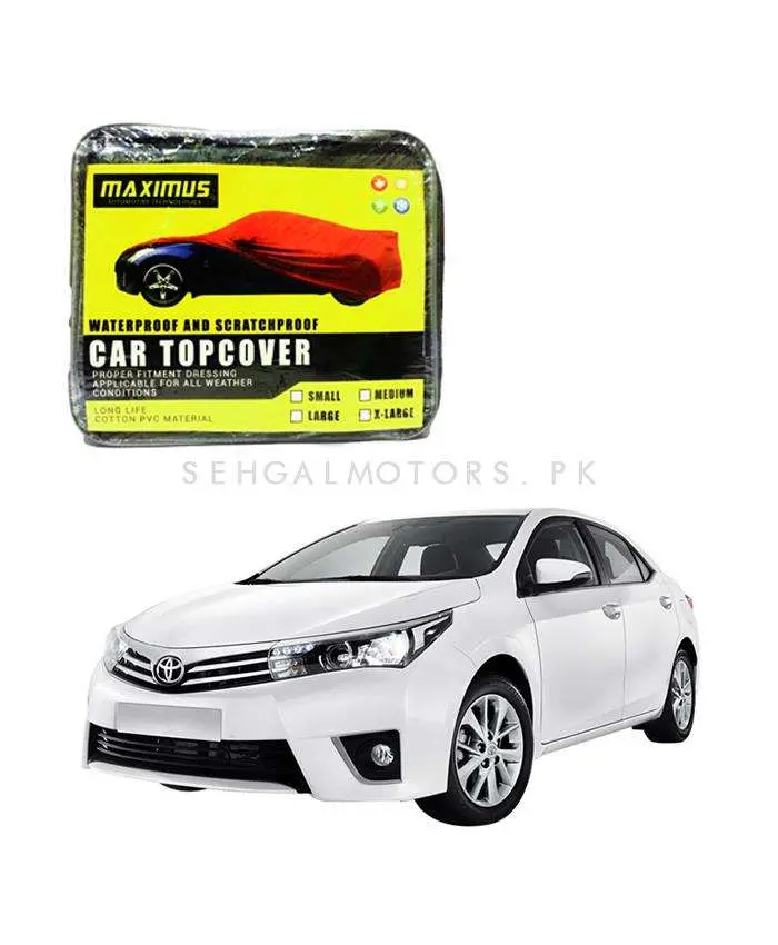 Toyota Corolla Maximus Non Woven Top Cover - - Scratchproof And Waterproof - Without Belt 1