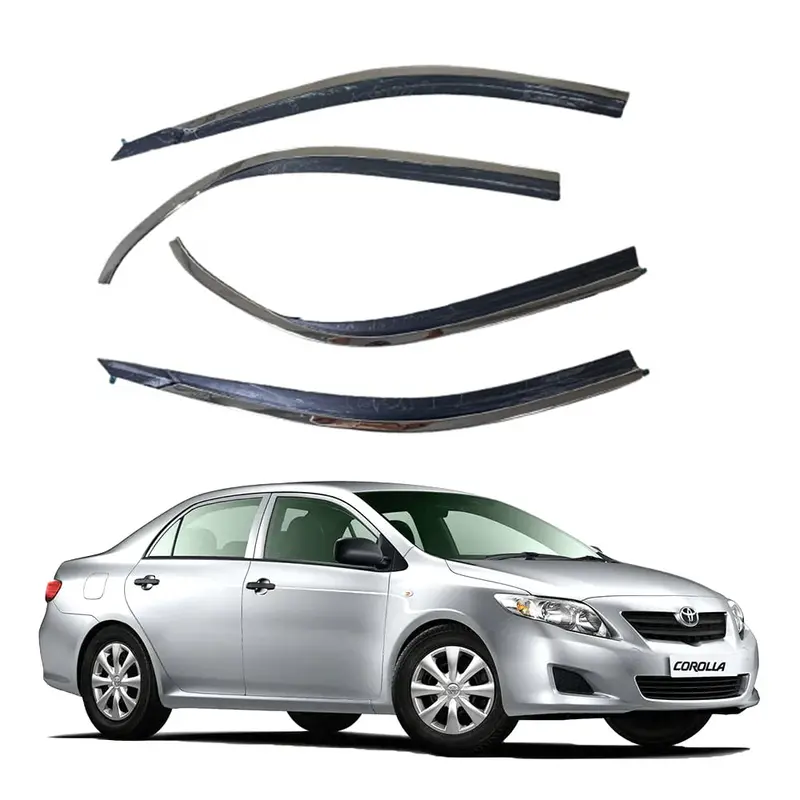 Toyota Corolla Maximus Txr Air Press Sun Visor Chrome 4Pcs 2002 - 2008 2