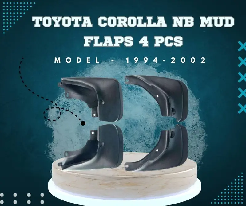 Toyota Corolla Mud Flap 4 Pcs - Model - 1994-2002 1