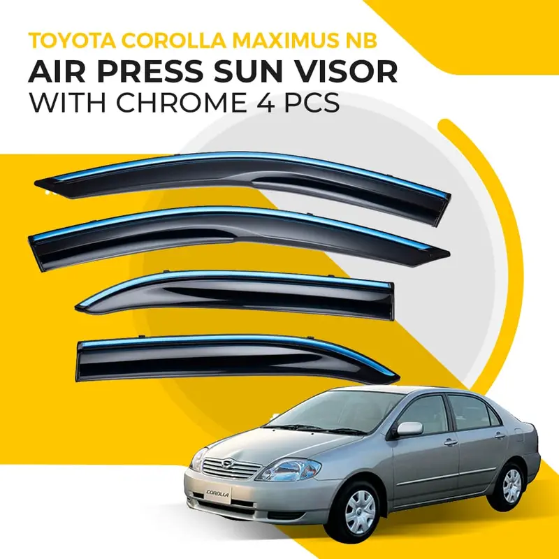 Toyota Corolla Nb Air Press Sun Visor With Chrome 2002 - 2008 1