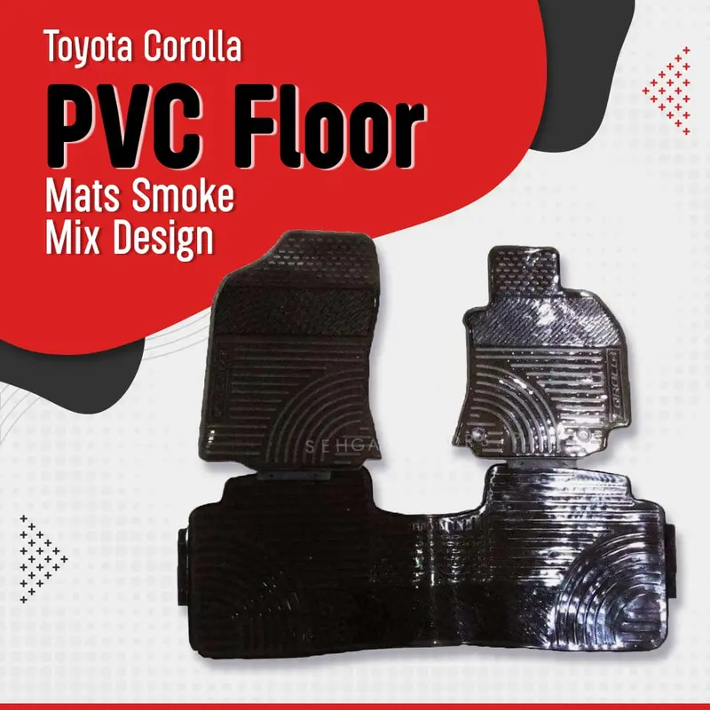 Toyota Corolla Pvc Floor Mats Smoke Mix Design - Model 2017-2020 1