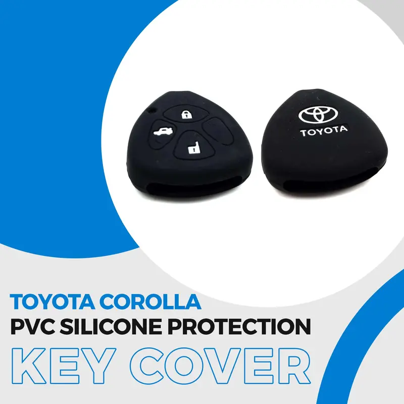Toyota Corolla Pvc Silicone Protection Key Cover 2009 - 2014 1