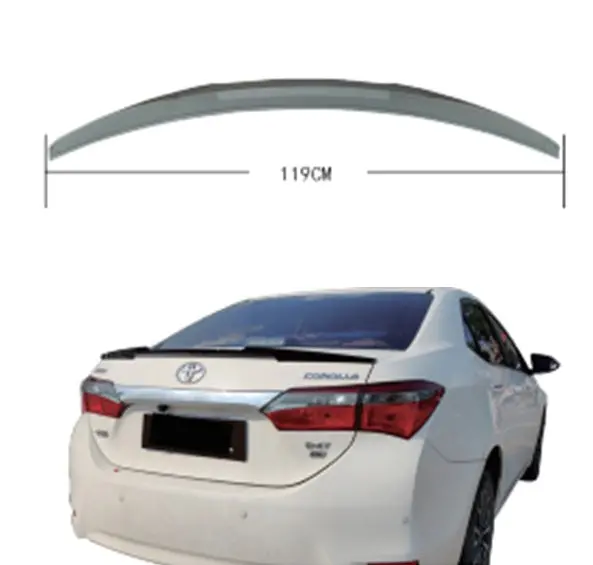 Toyota Corolla Rear Trunk Spoiler Plastic Unpainted 2014 - 2017 - Ty-009 1