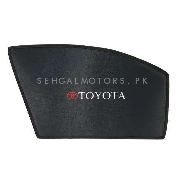 Toyota Corolla Side Sunshade With Logo - Model 1983-1987 - Sun Shade | Parda 1