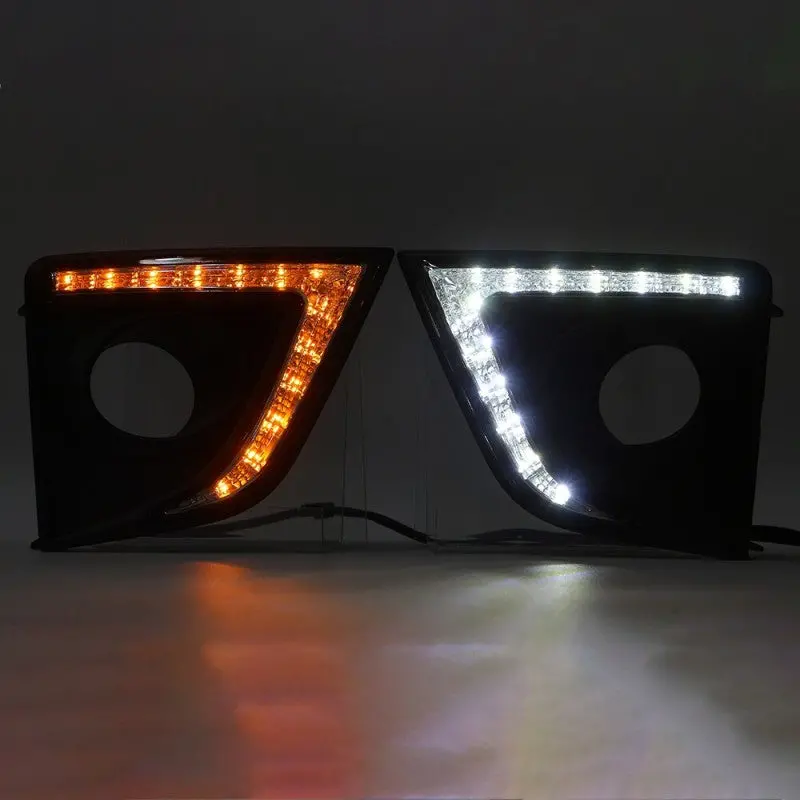 Toyota Corolla Smd Cob Fog Lamps Light Drl Covers 2014 - 2016 2
