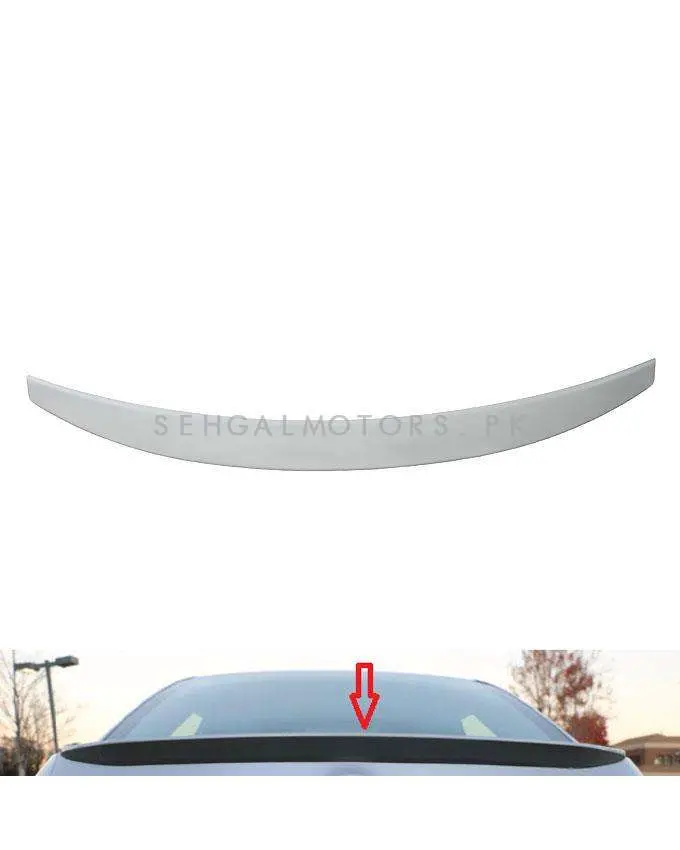 Toyota Corolla Spoiler White - Trunk Spoiler | Baggage Spoiler Decorative Cover 1