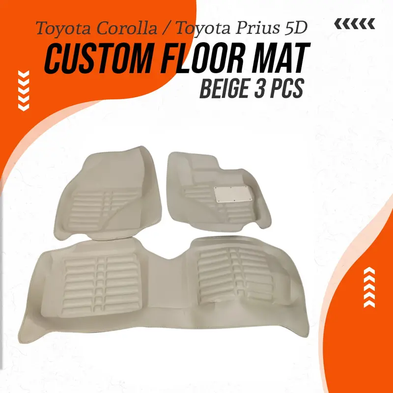 Toyota Corolla / Toyota Prius 5D Floor Mat Beige 3 Pcs 1