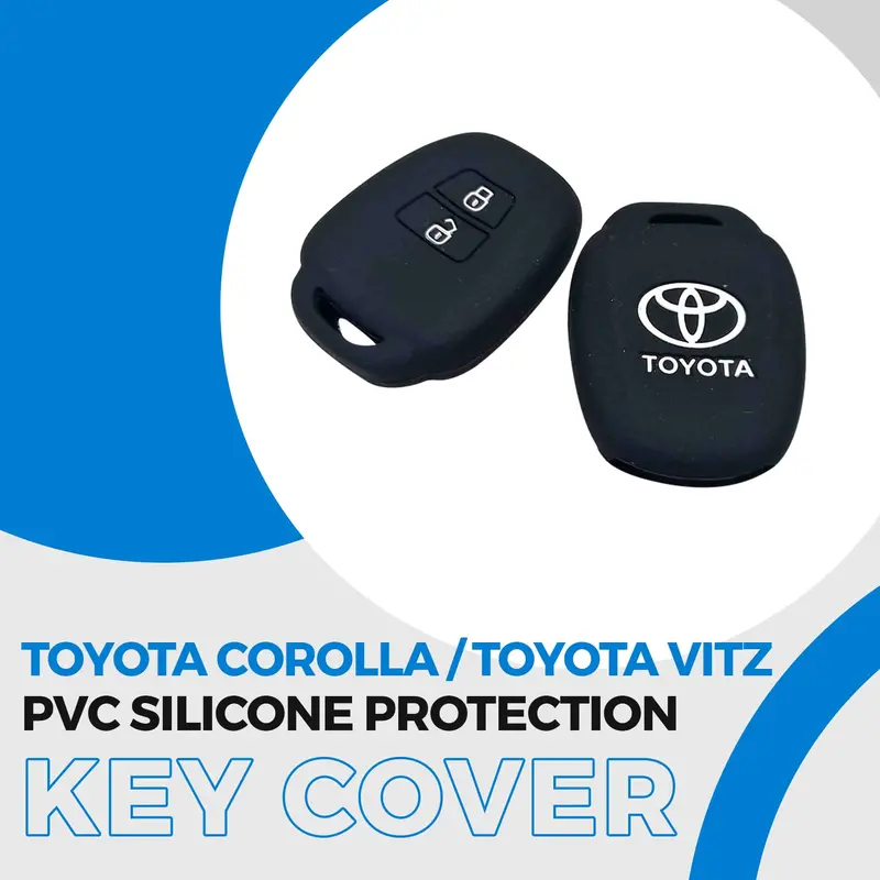 Toyota Corolla / Toyota Vitz Pvc Silicone Key Cover 2 Button 1