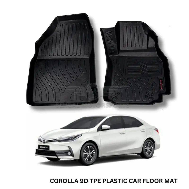 Toyota Corolla Tpe Floor Mats (Black) Model  2014-2018 1