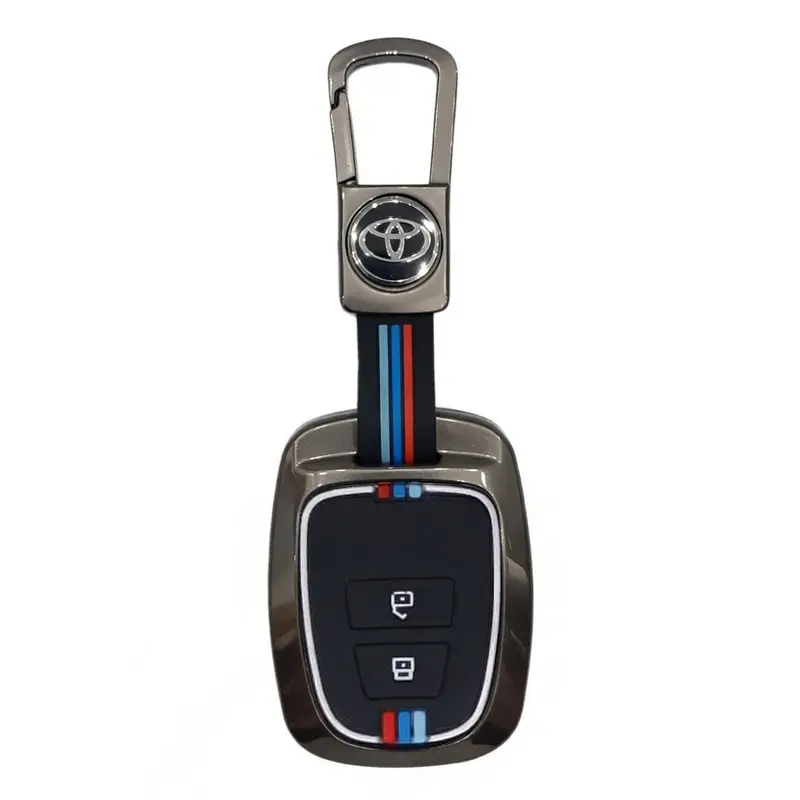 Toyota Corolla / Vitz Metal Key Shell Cover With 2 Buttons 2