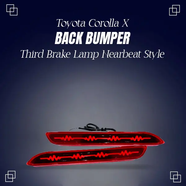 Toyota Corolla X Back Bumper Third Brake Lamp Hear Beat Style (Bl-50) 2017 - 2022 1