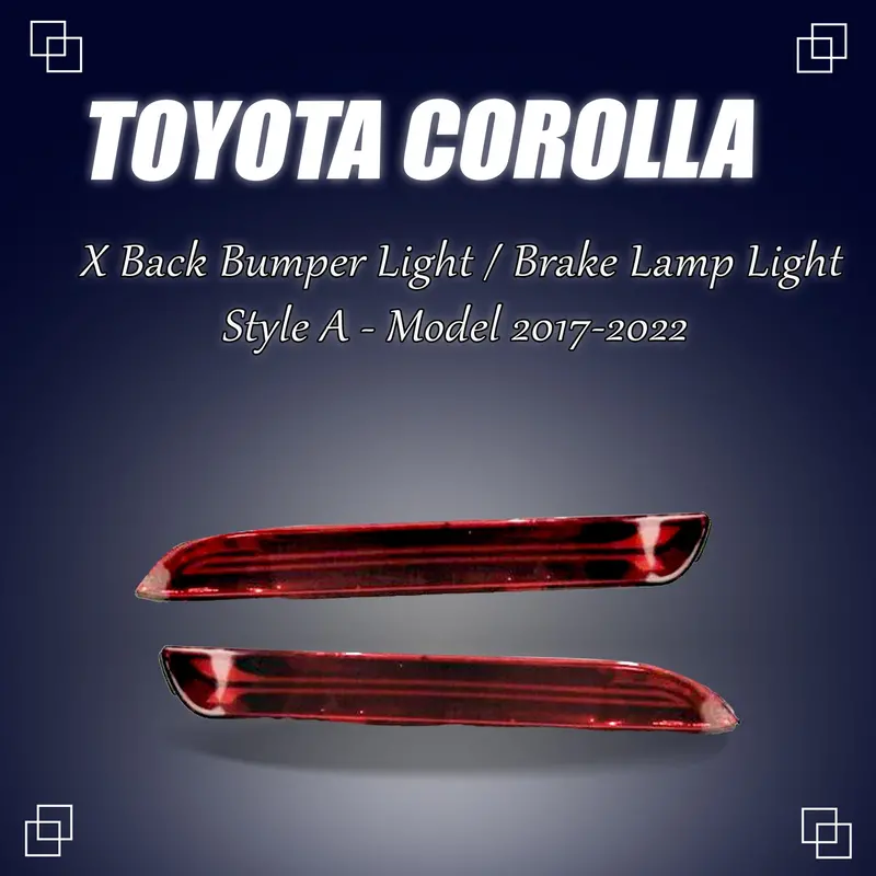 Toyota Corolla X Back Bumper Third Brake Lamp Style A (Bl-52) 2017 - 2022 1