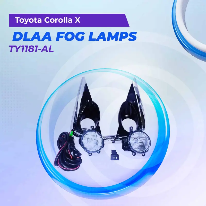 Toyota Corolla X Dlaa Fog Lamps With Chrome Ty1181-Al 2021 - 2025 1