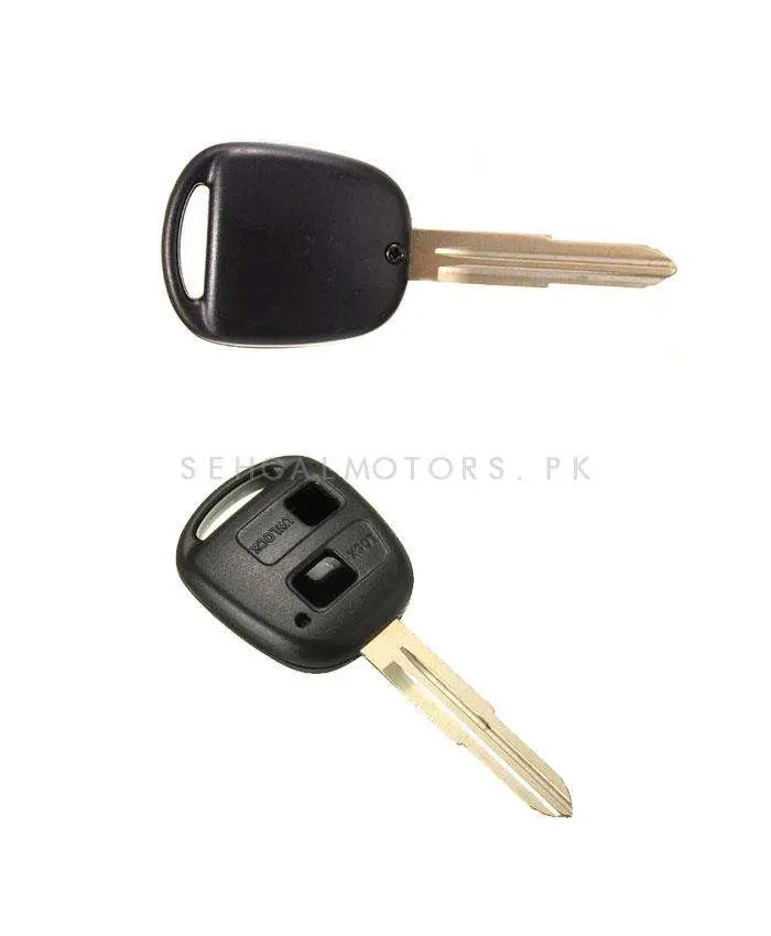 Toyota Corolla X Key Shell Case Cover Black 2 Button - Replacement Casing 2
