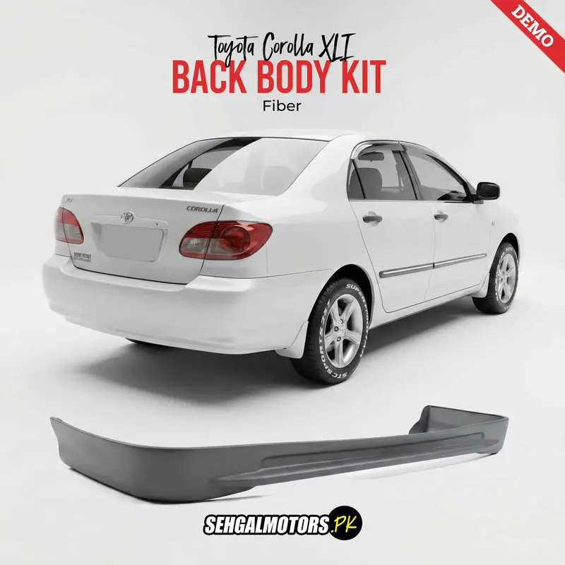 Toyota Corolla Xli Back Body Kit Fiber 2005 - 2006 1